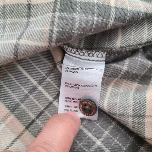 Weatherproof Vintage Soft Comfort Stretch Plaid Button Front Shirt Size Large - Picture 10 of 13